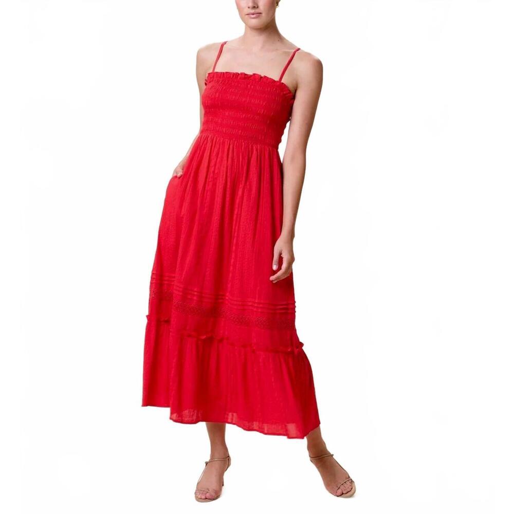 NEW CLEOBELLA magnolia ankle dress in goji berry